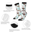 thumbnail image 4 of Balery Cute Pug Dogs Calcetas Largas con Estampado para Hombre y Mujer – Suaves y Transpirables, Talla Única (US 5-11), 4 of 6
