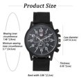 thumbnail image 2 of Avaner Military Watch for Men, Bar Scale Nylon Strap Outdoor Sports Analog Quartz Watch, 2 of 6