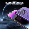 thumbnail image 4 of MagSafe Compatible Hybrid Case with Camera Ring Stand for iPhone 14 Pro Max - Purple, 4 of 6