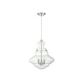 thumbnail image 2 of Trade Winds Clara Vintage Glass Pendant Light in Chrome, 2 of 5