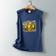 thumbnail image 3 of Birdeem Mode Femmes Imprimé Col Rond Sans Manches Chemises à Blocs Tunique T-Shirt Hauts, 3 of 5