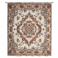 thumbnail image 2 of Burnt Orange Boho Sheer Curtains 54 Inches Long, Modern Ethnic Geometric Southwestern Light Filering Curtains, Breathable Simi Curtain Privacy Drapes for Kitchen Bathroom Small Window Treatment, 2 of 9