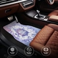 thumbnail image 4 of Salouo Round Snow Merry Christmas for Car Floor Mat Set of 4–Car Carpet Mats - Car Mats with Anti-Slip Backing & Driver Heel Pad Universal Fit for Cars, Trucks, SUVs, and Vans, 4 of 6