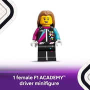LEGO Speed Champions F1 ACADEMY LEGO Race Car Building Toy - Pretend Play Racing Vehicle W/F1 ACADEMY Minifigure - Play & Display Toy Car for Boys & Girls, Ages 10+ Gift Idea for Birthdays - 77258