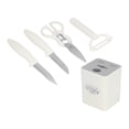 thumbnail image 4 of Juego de 5 cuchillos de cocina Juego de cuchillos de cocina de acero inoxidable para frutas con base de almacenamiento Utensilios de cocina para barbacoa Patio Picnic, 4 of 10