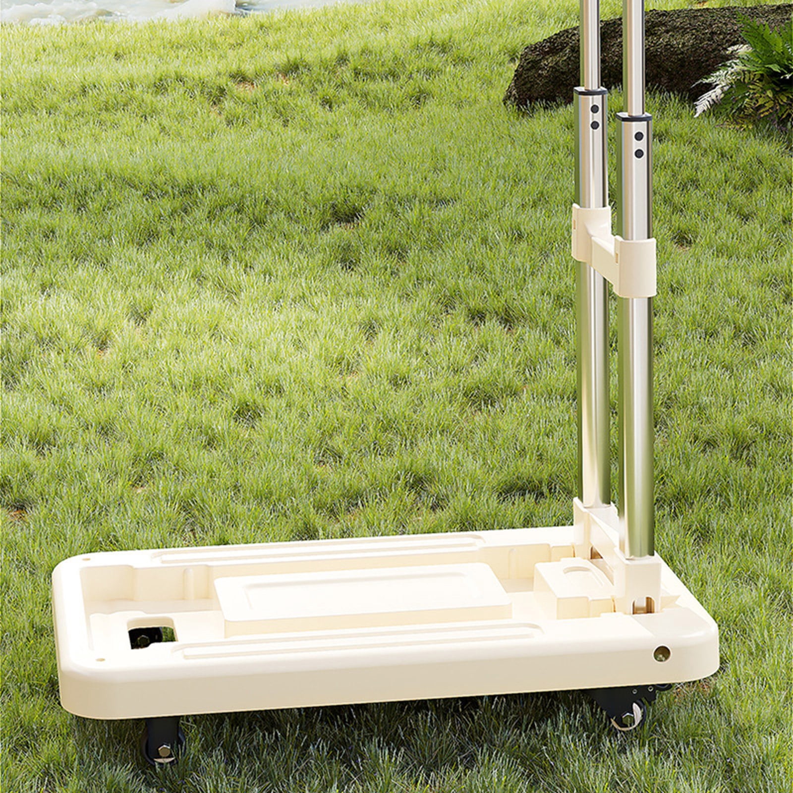 Light Weight Aluminum Folding Hand Truck Portable Cart Trolley Suitable for Easy Storage and Transport, Travel Shopping