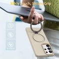 thumbnail image 2 of Para Samsung Galaxy S26 Ultra 5G Case (Compatible With MagSafe) con Soporte Invisible de Anillo en O Magnético, Funda de Teléfono a Prueba de Golpes de Grado Militar, Albaricoque, para Galaxy S26 Ult, 2 of 7
