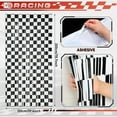thumbnail image 2 of Race Car Foil Fringe Curtains Backdrop Birthday Party Decorations, NOGIS 3 Pack 3.28 x 6.56 Ft Black White Foil Fringe Curtain Photo Booth Props Racing Car One Happy Dude Birthday Party Decor, 2 of 7