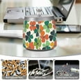 thumbnail image 6 of Yayeee Ashtray with Lid for Cigarette Smokeless Stainless Steel Home Ash Holder, White Clover Pattern, 6 of 7