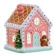 thumbnail image 2 of Mr. Christmas 7-Inch Nostalgic Ceramic Lit Gingerbread House - Pink, 2 of 4