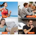 thumbnail image 3 of Bearachild Auriculares Bluetooth, Diseño Resistente Al Agua, Sonido Estéreo LED De Alta Definición, Fitness, Viajes, No Traducción Electrónica negro naranja, 3 of 6