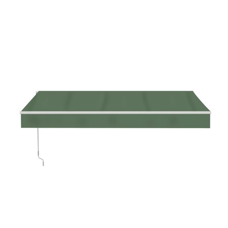 ALEKO 10 x 8 ft Motorized Retractable Patio Awning, Olive