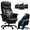 Black, variant on iooHug Big and Tall PU Leather Office Chair with Footrest, High Back Executive Computer Desk Chair, 165° Reclining Boss Chair with Silicone Wheels, Heavy Duty 400 lbs, Black