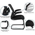 thumbnail image 5 of Pemberly Row Contemporary Mesh Sled Base Office Chair in Black, 5 of 5