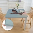 thumbnail image 2 of Acheng Bird with Long Tail Square Table Cover 100% Polyester Fiber 52*52, 2 of 8