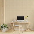 thumbnail image 3 of Dundee Deco Peel and Stick Faux Fabric Wallpaper Roll, 24" x 9', Warm Beige, 3 of 8