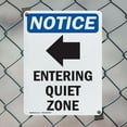 thumbnail image 5 of (2 Pack) Entering Quiet Zone OSHA Notice Sign 12 Inch X 18 Inch Plastic Sign, Weather Resistant, UV Protected for Workplace, Business, and Construction Site, Made in the USA, 5 of 8