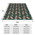 thumbnail image 3 of Salouo Mushroom House Print Bed Blankets,Flannel Blanket Comfortable Air Conditioning Blanket Lightweight Blanket for Sofa Bed Travel & Couch -40"x30", 3 of 8