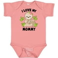 thumbnail image 3 of Inktastic Cute Sloth I Love My Mommy with Green Leaves Boys or Girls Baby Bodysuit, 3 of 5