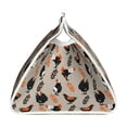 thumbnail image 3 of Lsque Funny Chicken Printed Long Tissue Box Cover Holder, Facial Paper Organizer Dispenser,Triangle with Bottom Belt, PVC Leather Decorative Organizer, 3 of 9