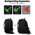 thumbnail image 2 of Gelrova Knight LED Motorcycle Backpack, Hard Case Riding Backpack DIY Motorbike Luggage Laptop Bag Waterproof, Large Size 19inch, 2 of 8