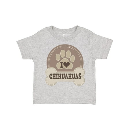 

Inktastic I Love My Chihuahua dog Boys or Girls Toddler T-Shirt