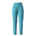 thumbnail image 4 of Pounoo Ensembles de Sarraus pour Femmes, Jogger à Col Ras du Cou avec Conception à Multiples Poches, Taille à Cordon, Extensible, Léger, Tenues de Travail en Soins de Santé, Cadeau, 4 of 8
