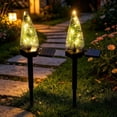 thumbnail image 3 of Fmbmuo Home Decor Outdoor Solar Powered Mini Christmas Tree Lights LED Stake Lamp with 2 Modes Wall Decor,Multicolor, 3 of 5