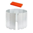 thumbnail image 2 of jinwen Pare-Vent Pliable Compact Protection contre le Vent pour Réchaud de Camping Randonnée Argent, 2 of 9