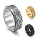 thumbnail image 5 of Guardurnaity Anillo de banda grabado en capas, disfraz de aniversario, fiesta, nudillo, moda, pareja, hombres, joyería, vacaciones, regalos personalizados, Type3 NO3 Guardurnaity AP010083-09B, 5 of 6
