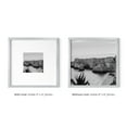 thumbnail image 4 of HAUS AND HUES 8x8 Silver Metal Picture Frame Matted to 4x4 - Features Premium Aluminum & Hanging Hardware, Shatterproof Plexiglass - Ideal for Home, Room, Office (8x8 in, Silver, Set of 4), 4 of 6