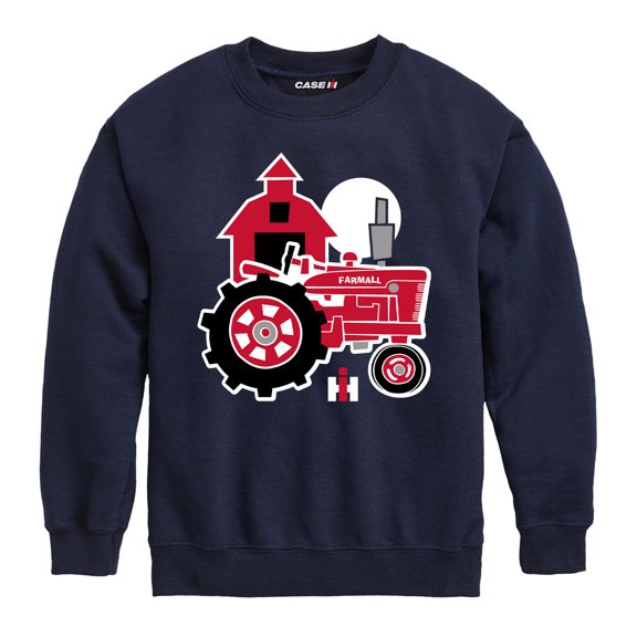 Farmall - Tractor And Barn - Toddler Crewneck Fleece Sweatshirt