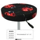 thumbnail image 4 of Disketp Beautiful Red Ladybug Funda Redonda para Taburete, Funda de Cojín para Silla de Bar Suave y Elástica-14 inch, 4 of 7