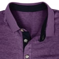 thumbnail image 5 of Camisa de manga larga con solapa de color liso para hombre, otoño/invierno: oversize a rayas, algodón, informal/formal, 5 of 5