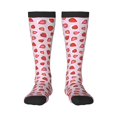 thumbnail image 1 of Balery Hand Drawn Strawberry Calcetines novedosos Calcetines deportivos Calcetines hasta la rodilla Calcetines de algodón Calcetines originales y geniales, 1 of 6