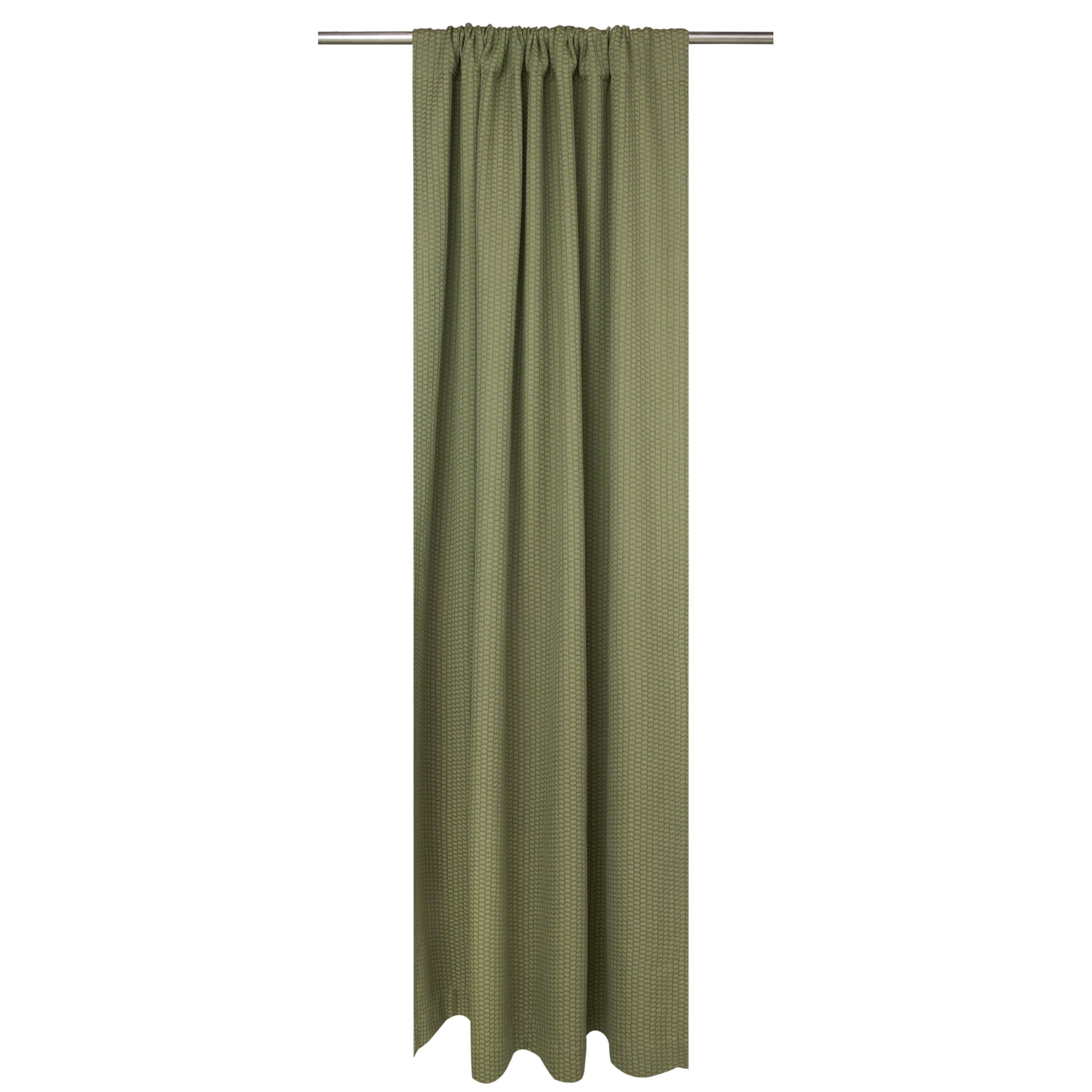 Better Homes & Gardens Micro Geo Blackout Woven Ladder Single Curtain Panel, 1-Piece, Dark Cilantro, 50" W x 95" L