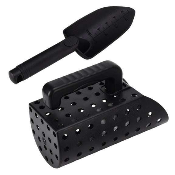 LHCER Metal Detecting Sand Scoop,Metal Detecting Shovel ABS Lightweight Multi Purpose Sand Sifter,Metal Detector Shovel