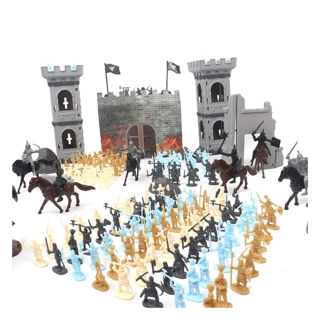Ounissouiy 4-6 años de edad, modelo de simulación, de mesa, decoración, juguetes de plástico, conjunto de regalos de cumpleaños para Kits de construcción modelo 4 colores