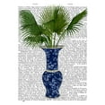 thumbnail image 2 of Fab Funky 15x18 Gold Ornate Wood Framed with Double Matting Museum Art Print Titled - Chinoiserie Vase 8, With Plant Book Print, 2 of 4