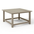 thumbnail image 5 of WestinTrends Malibu Low Outdoor HDPE Square Patio Coffee Table, Weathered Wood, 5 of 16