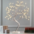 thumbnail image 1 of Árbol de Navidad artificial EAMBRITE, 17 pulgadas, plata, 108 LED, 8 modos, 1 of 8