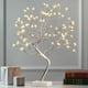 thumbnail image 1 of Árbol de Navidad artificial EAMBRITE, 17 pulgadas, plata, 108 LED, 8 modos, 1 of 8