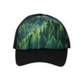 thumbnail image 2 of Top Headwear Mens Sublimated Trucker Hat - Photo Real Snapback Cap, Forest Trees, 2 of 4