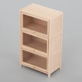 thumbnail image 1 of 1:12 estantería de madera para casa de muñecas, estantería de tres pisos perfke Librería de casa de muñecas, 1 of 9
