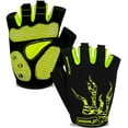 thumbnail image 1 of Guantes Ciclismo Medio Dedo-Amarillo Fluorescente-L Adepaton WMZL-1356-20, 1 of 6