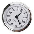 thumbnail image 1 of JINGT Mini Clock Insert 2.4 Inch 61mm Round Quartz Clock Fit-up Movement Miniature Clock Roman Nume Wholesale Silvery, 1 of 5