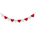 thumbnail image 4 of Heart Shaped Nonwoven Fabric Pull String Flags Hanging Banners for Valentine's Day Baby Shower Birthday Wedding Party Decor Random Pattern, 4 of 4