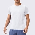 thumbnail image 1 of Playera Elvqul Caballero Manga Corta Liso Blanco Casual Deportivas Cuello Redondo, 1 of 7
