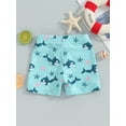 thumbnail image 4 of Bagilaanoe Toddler Baby Boys Swim Trunks Print Elastic Waist Swimming Shorts 6M 12M 18M 24M 3T 4T Kids Bathing Suit Swimsuit Swimwear, 4 of 9