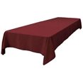 thumbnail image 4 of LA Linen TCpop60x108-BurgundyP17 Polyester Poplin Rectangular Tablecloth, Burgundy - 60 x 108 in., 4 of 4